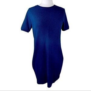 Superdry Paris Short Sleeve Knit Dress Navy Blue